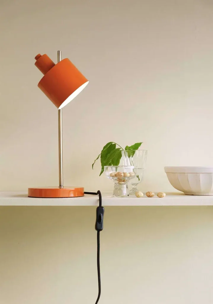 Ocean bordlampe i orange