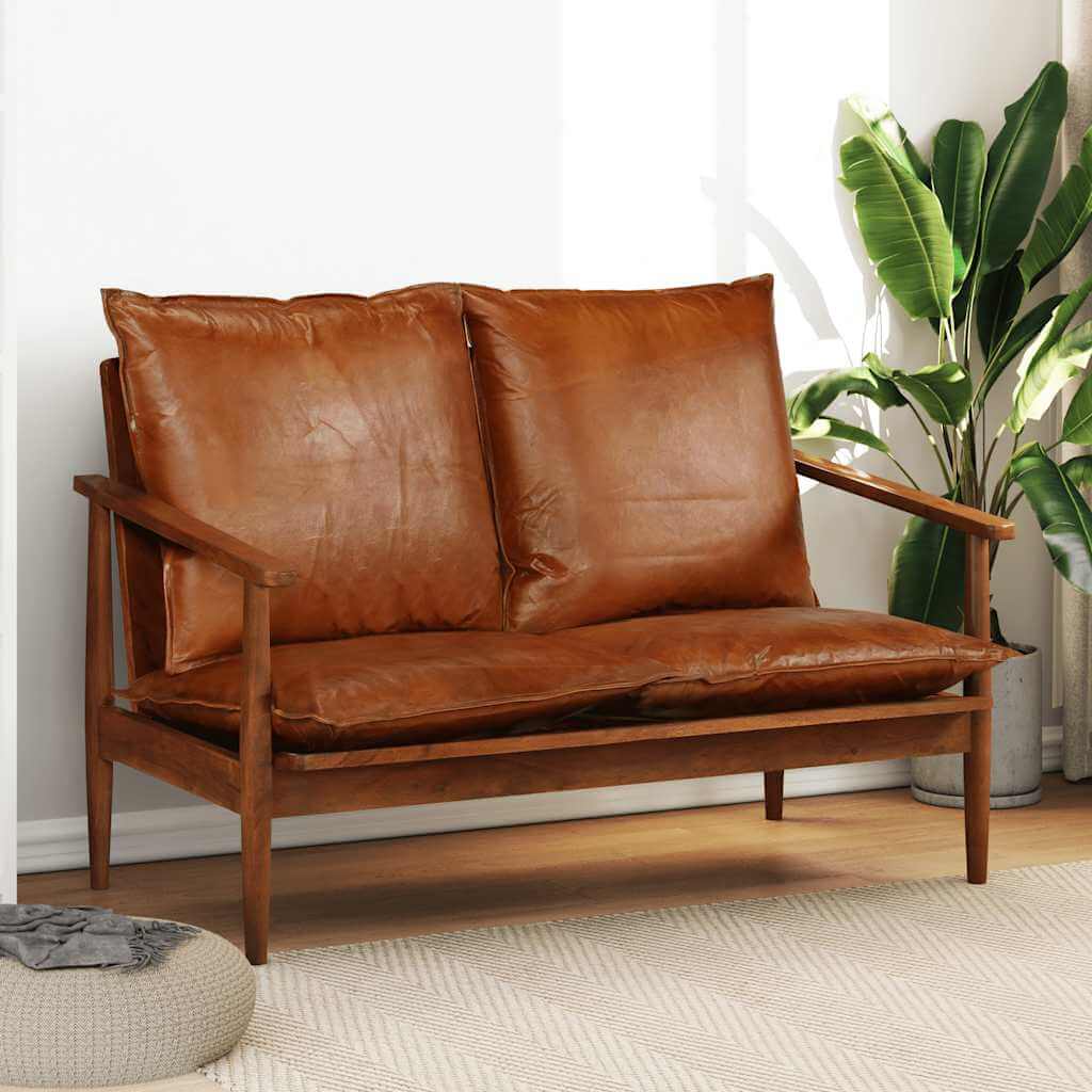 Retro sofa i læder