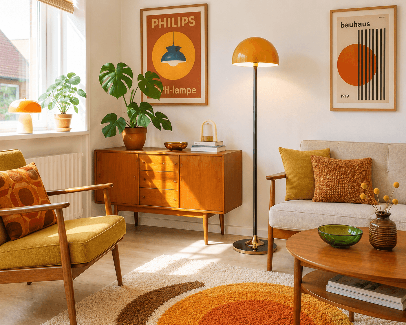 Retro gulvlampe