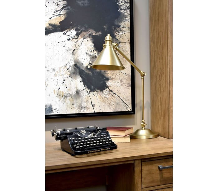 Vintage bordlampe i messing