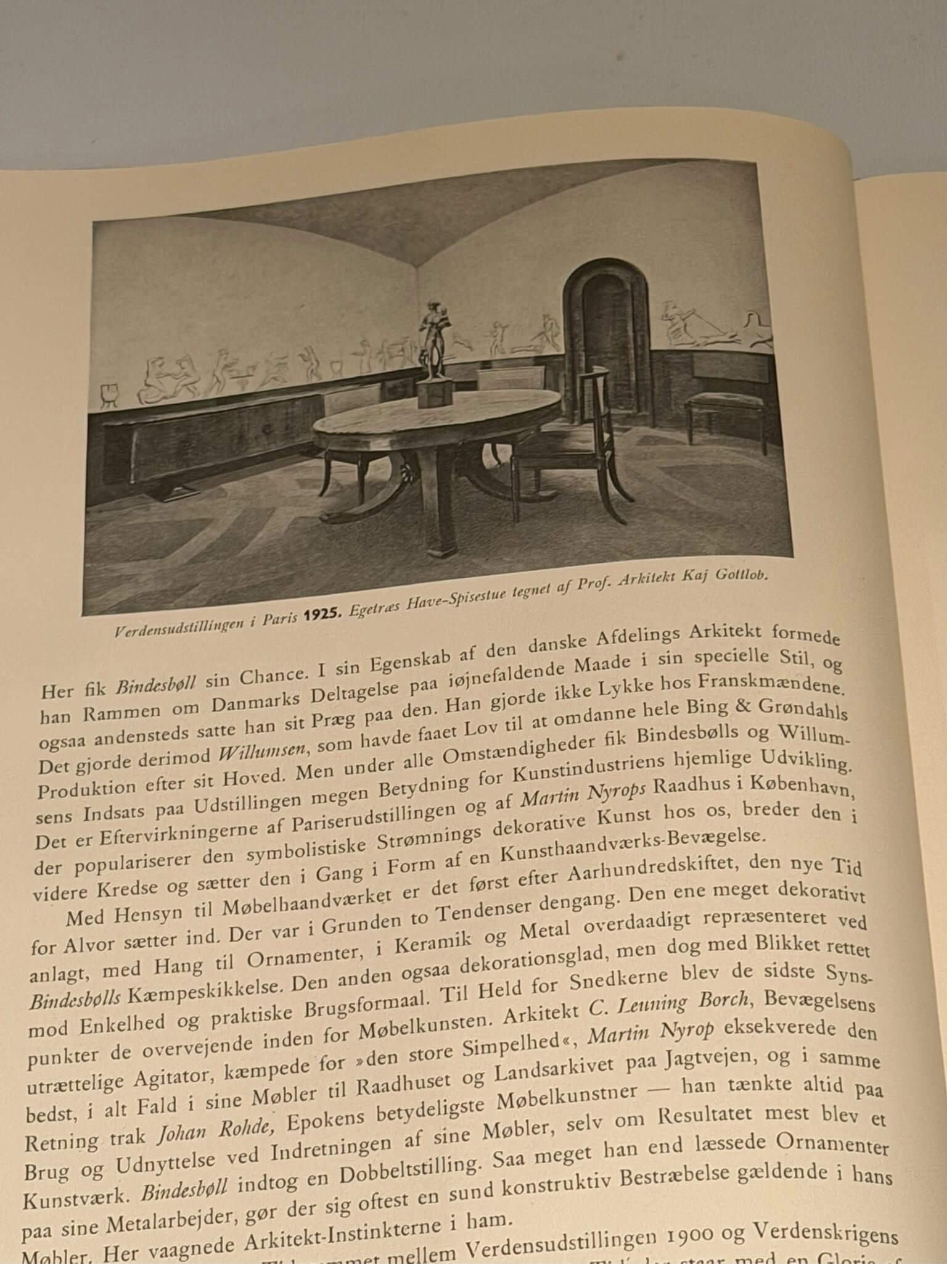 Egetræets Have-Spisestue fra Paris-udstillingen 1925